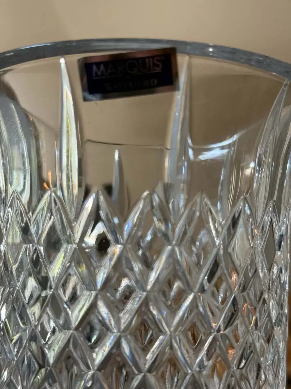 Marquis by Waterford Shelton 8-Inch Lead Crystal Flower Vase